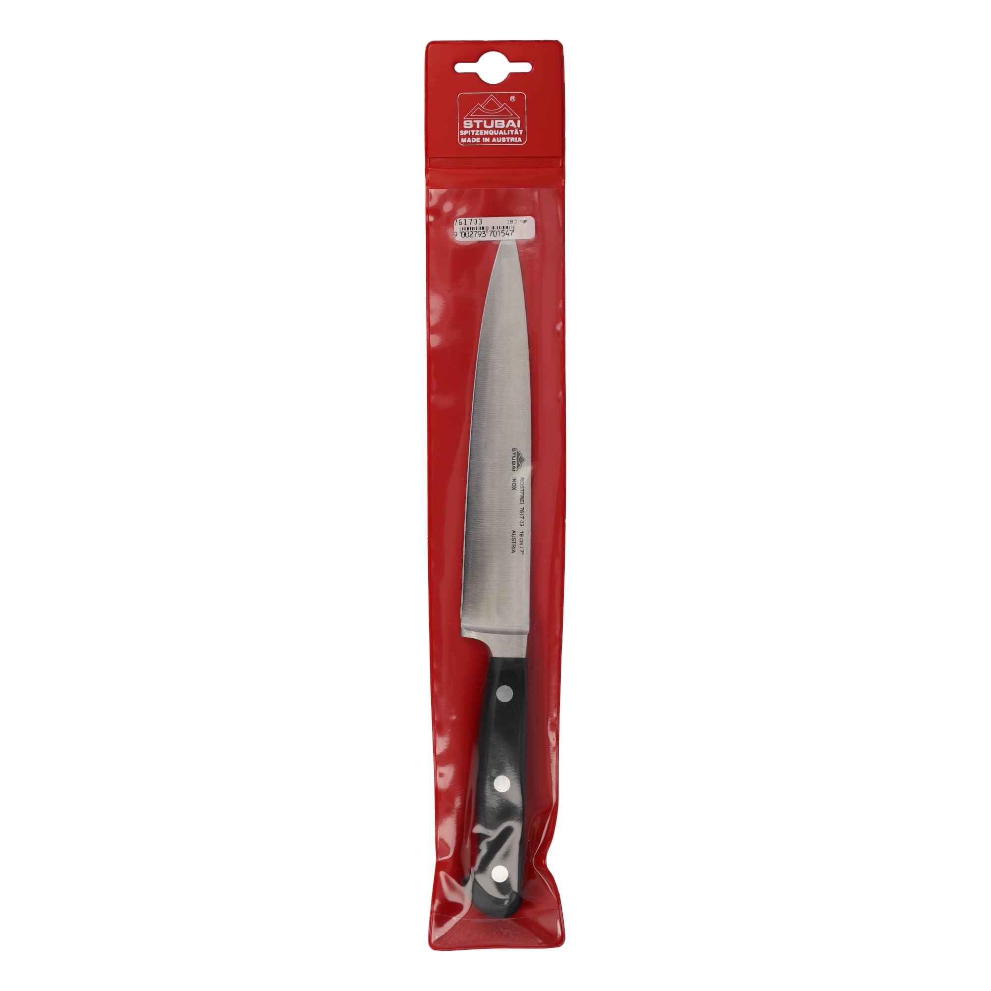 Stubai 761703 Kochmesser schmal rostfrei, geschmit, 180 mm