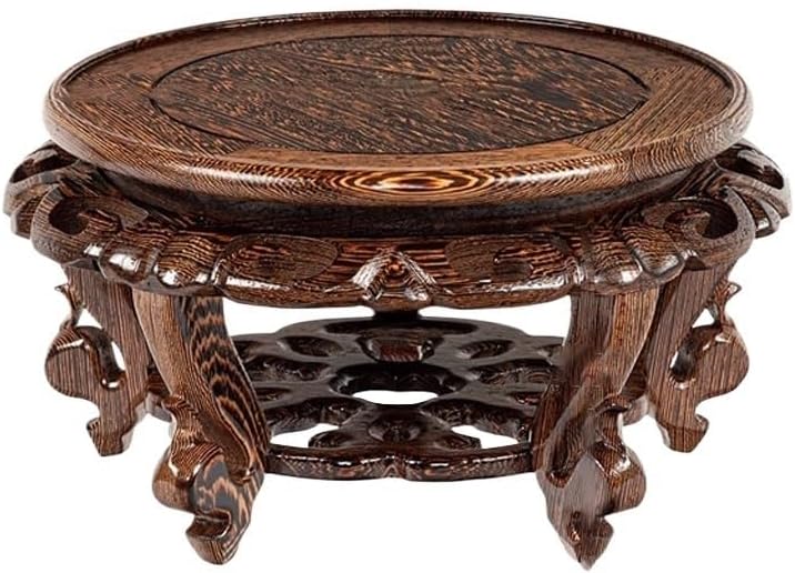 スタチューベース 花瓶スタンド マホガニーフラワーテーブル フラワースタンドベース フラワーポット 花瓶 仏像 工芸品 オーナメント