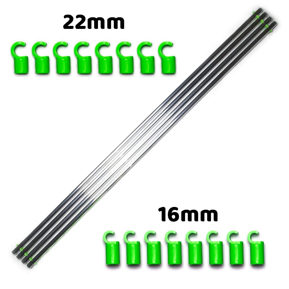 Space-Booster Stabilisierungsstangen Fixture Poles 120×120 cm Ø22 mm Grün