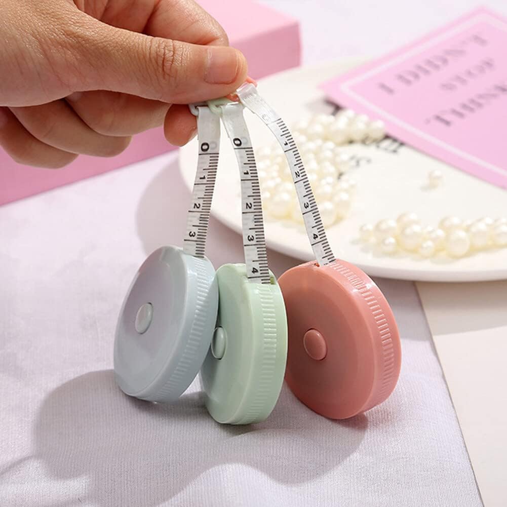 1Pc Pink 150Cm/ 60" Tape Measures Portable Retractable Ruler Height Centimeter Inch Roll Tape Measuring Meter Pink Popular ape Measures Measuring and Layout Tools