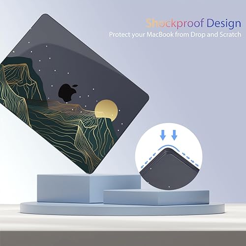 Miniatura 7 de Teryeefi Funda para MacBook Air M2 modelo A2681 versión 2022, cubierta rígida de plástico brillante con protector de pantalla y cubierta de teclado