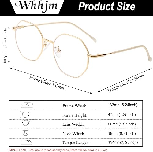 Miniatura 4 de Gafas de bloqueo de luz azul polígono para mujeres y hombres, retro octágono cuadrado, sin receta