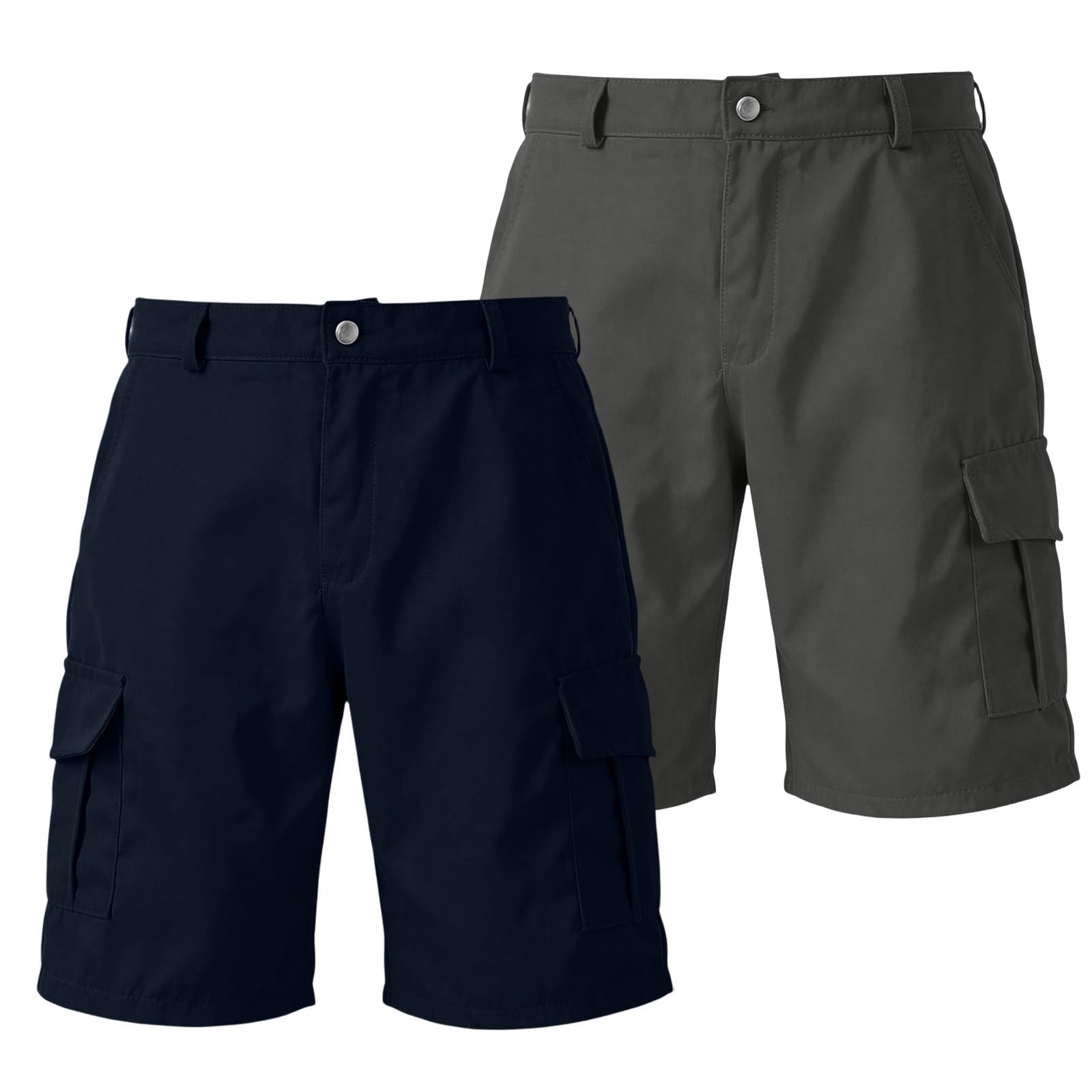 Lot de 2 Bermuda Homme Cargo Sport Peintre Batiment Short De Randonnée Homme Couleur Poche Baggy