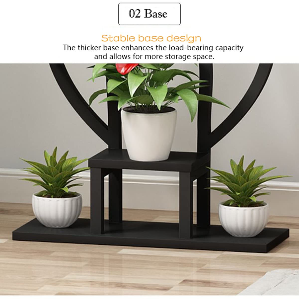 Supporto Piante A Forma Di Farfalla In Metallo - Con 6 Ripiani E Ganci