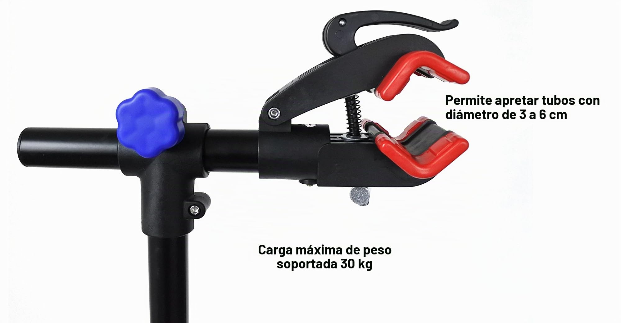Caballete para Bicicleta, Negro, 117 x 25 x 16,5 cm