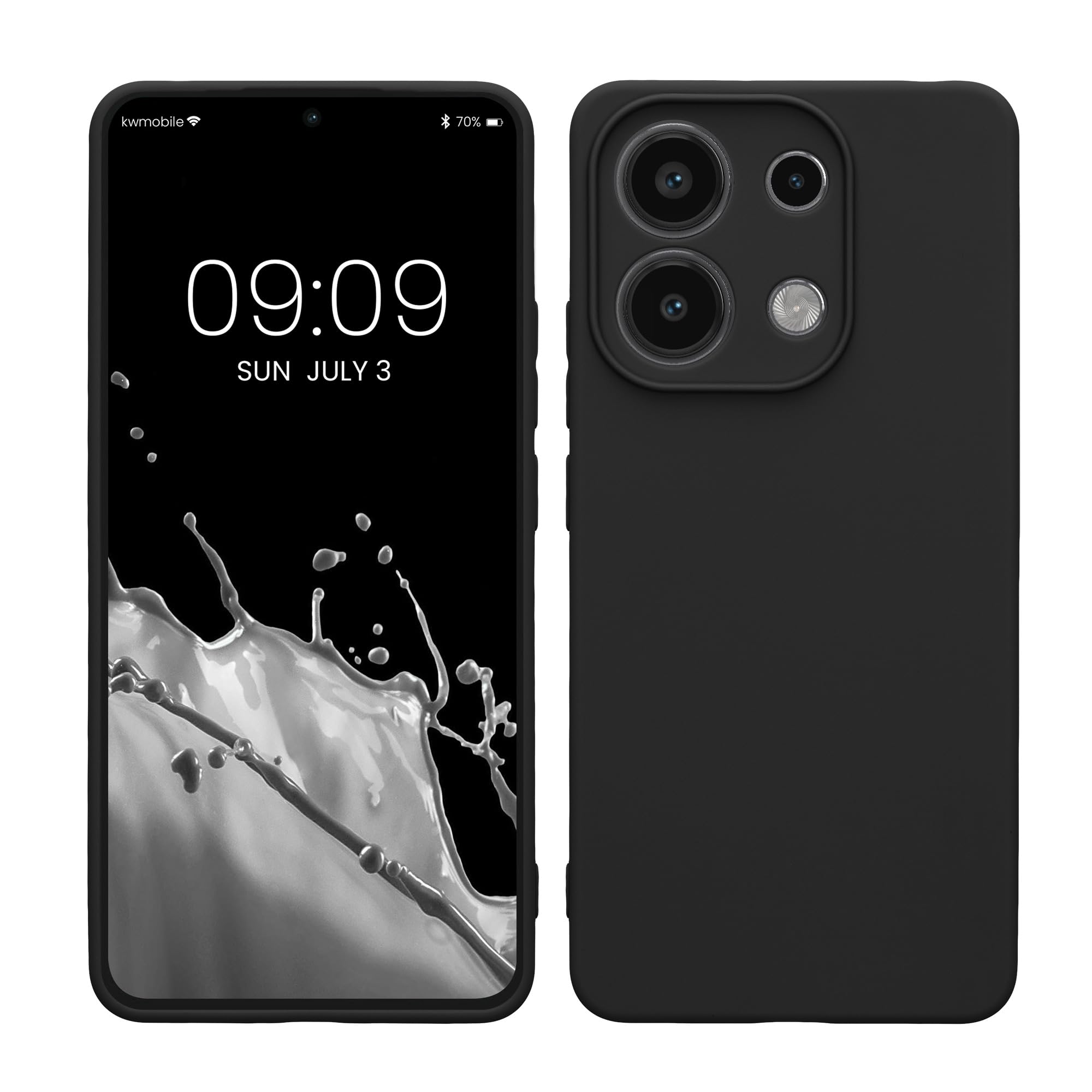 kwmobile Carcasa Compatible con Xiaomi Redmi Note 14 Pro 5G / Poco X7 Funda - Funda Ultrafina de TPU con Bordes elevados - Lavanda Metalizado — view 225