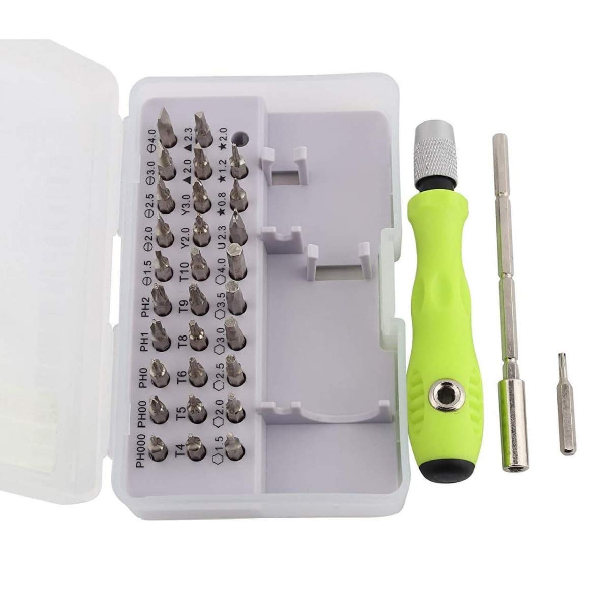 32 in 1 Mini Screwdriver Bits Set with Magnetic Flexible Extension Rod