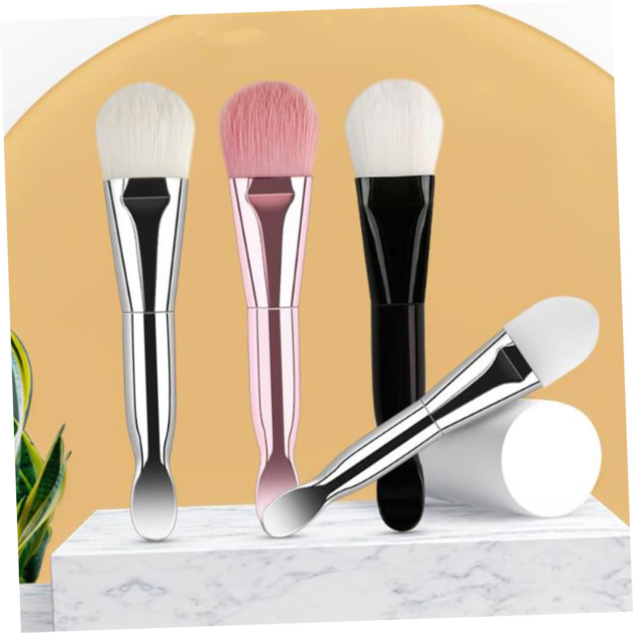 POPETPOP 12stücke Teiliges Gesichtsmaske Pinsel Mit Doppelkopf Beauty-werkzeug Für Gleichmäßiges Auftragen Von Masken Leicht Zu Reinigen Und Wiederverwendbar