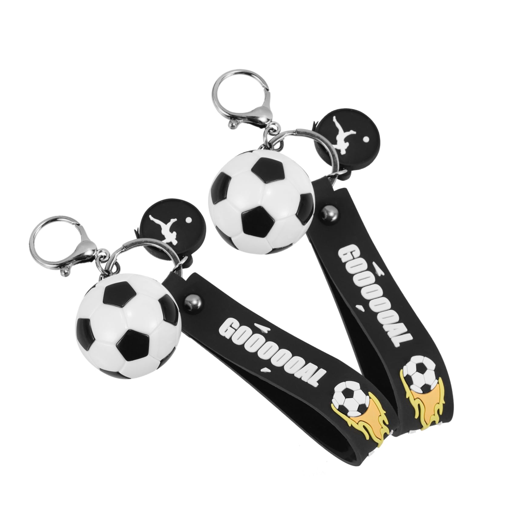 PACKOVE 10pezzi Portachiavi Pallone Ciondolo Decorativo Per Borse Per Appassionati Per Compleanni e