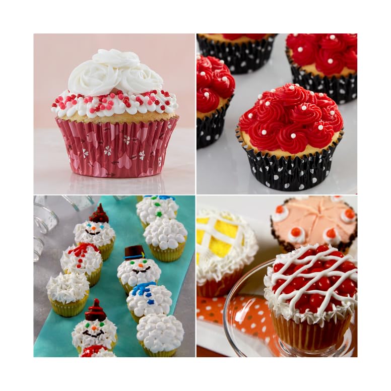 Image of Cake Mate Red, White, Blue & Green Decorating Icing, 4 Count, 4.25 oz Tubes | Red, white, blue and green decorating icing tubes make colorful details on Fourth of July cakes, cookies and cupcakes