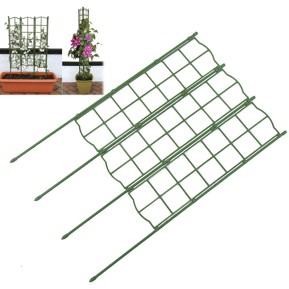 YFGlgy Vegetable Trellis, Garden Plant Support Stakes for Climbing Plants, Vegetables, Flowers, Fruits, Vine, Rustproof Flower Vines Climbing Frame Plants