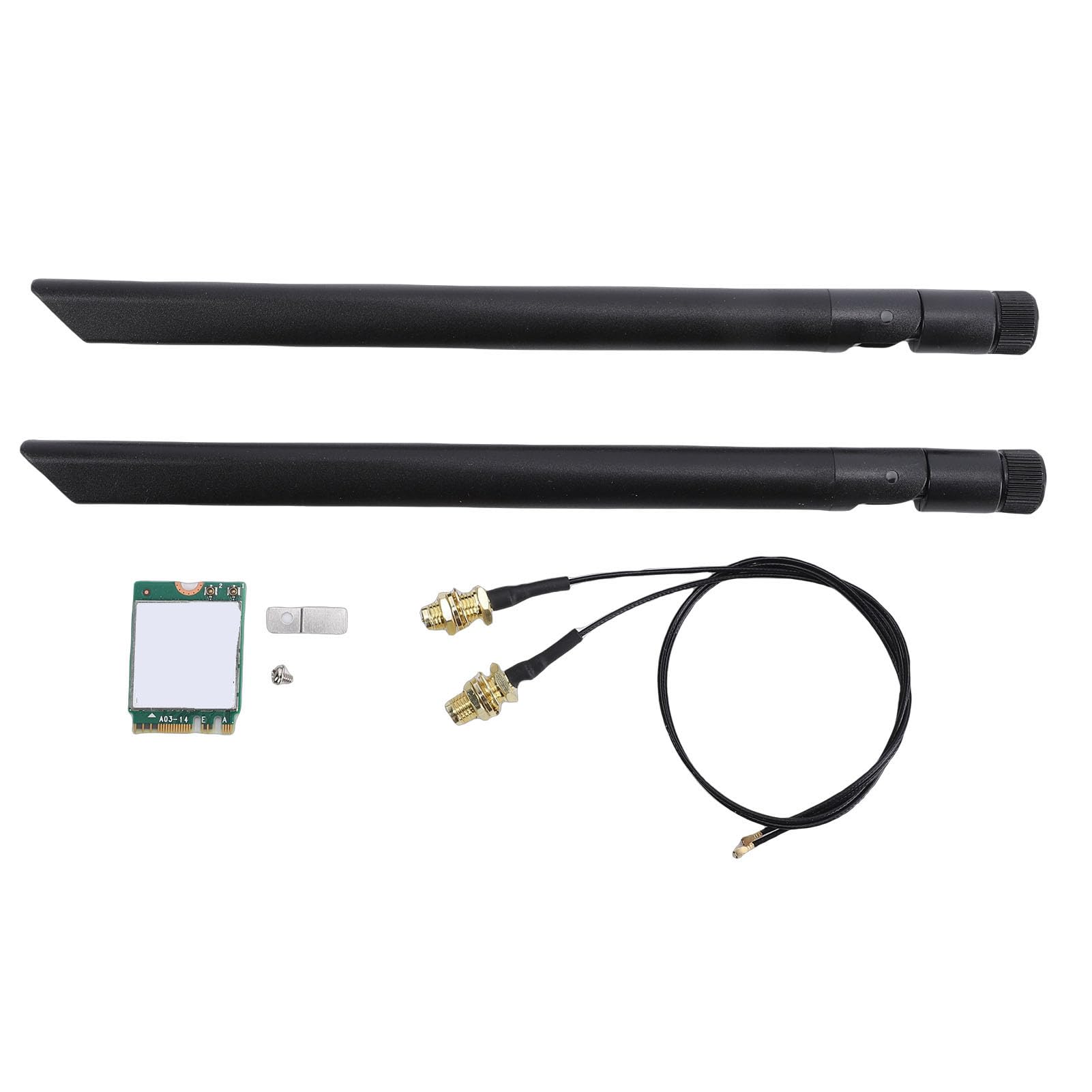 Scheda di Rete WiFi, AX1675X Scheda Wireless WiFi 6E M.2 2.4G 5G 6G Adattatore di Rete per PC Bluetooth 5.3 Tripla Banda con Doppia Antenna da 8 DB Supporto per, Supporto per