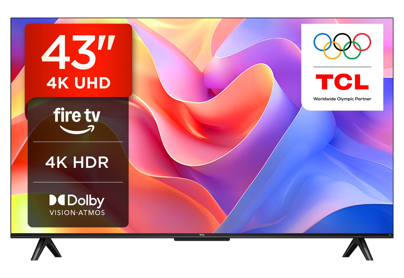 Tcl Pf650k 43" 4K Hdr Pro Smart Fire Tv With Freely - 43Pf650k