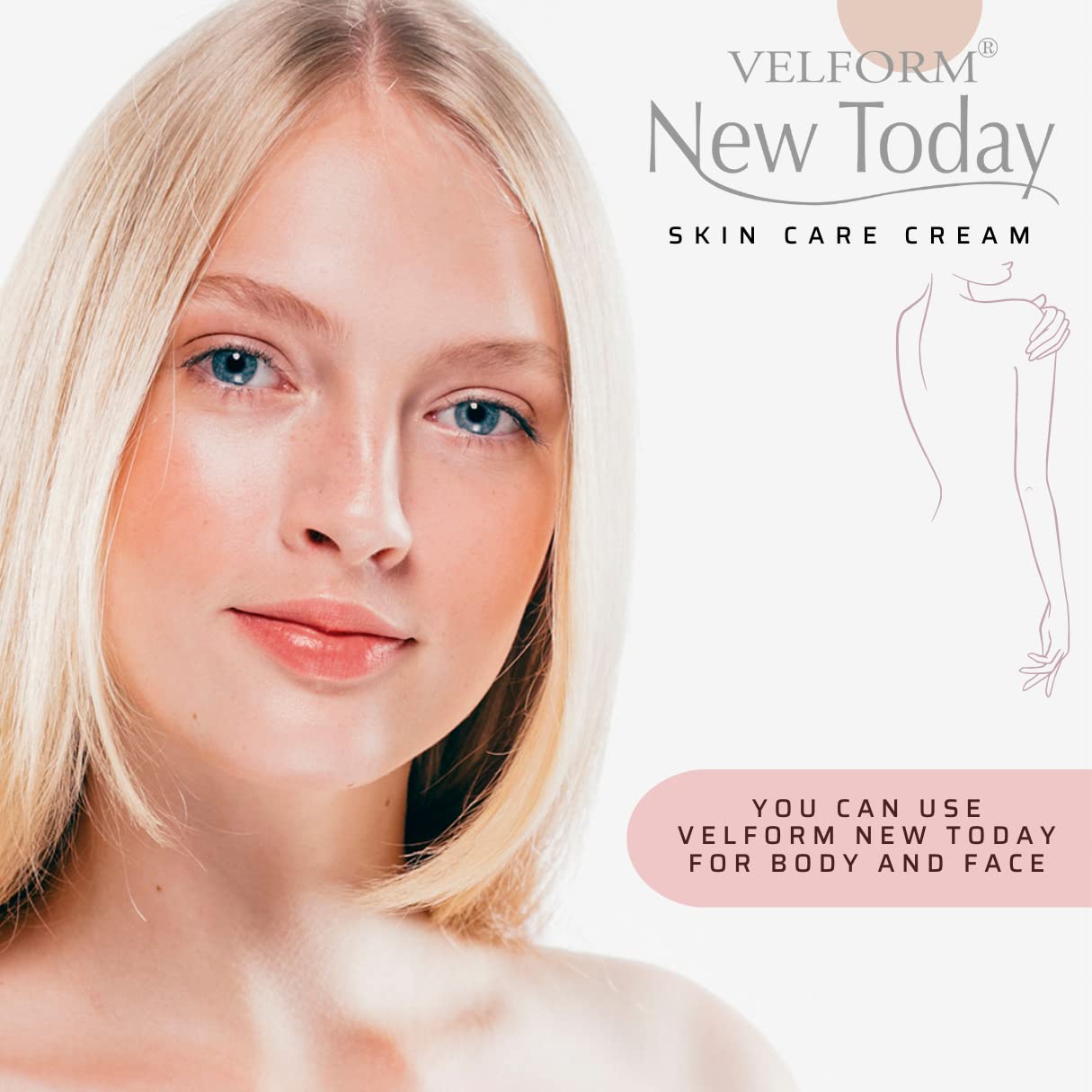 VELFORM - Crème de soin visage New Today - 50ml, Lutte contre les tâches de vieillesse et réduit les cicatrices, produit anti-âge, à base d'extrait protéique de l'escargot (Lot de 2)