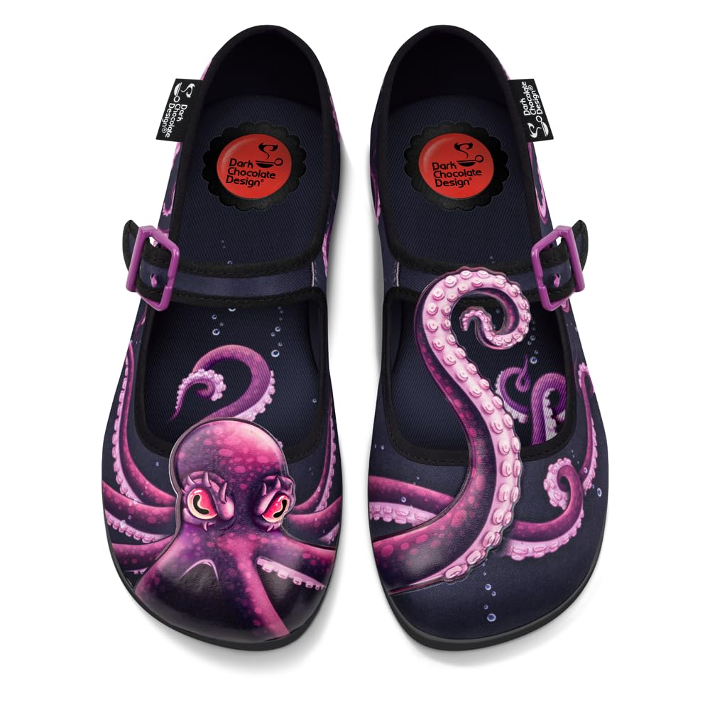 Hot Chocolate Design Chocolaticas Funky Canvas Women's Mary Jane Flat Shoes — view 51