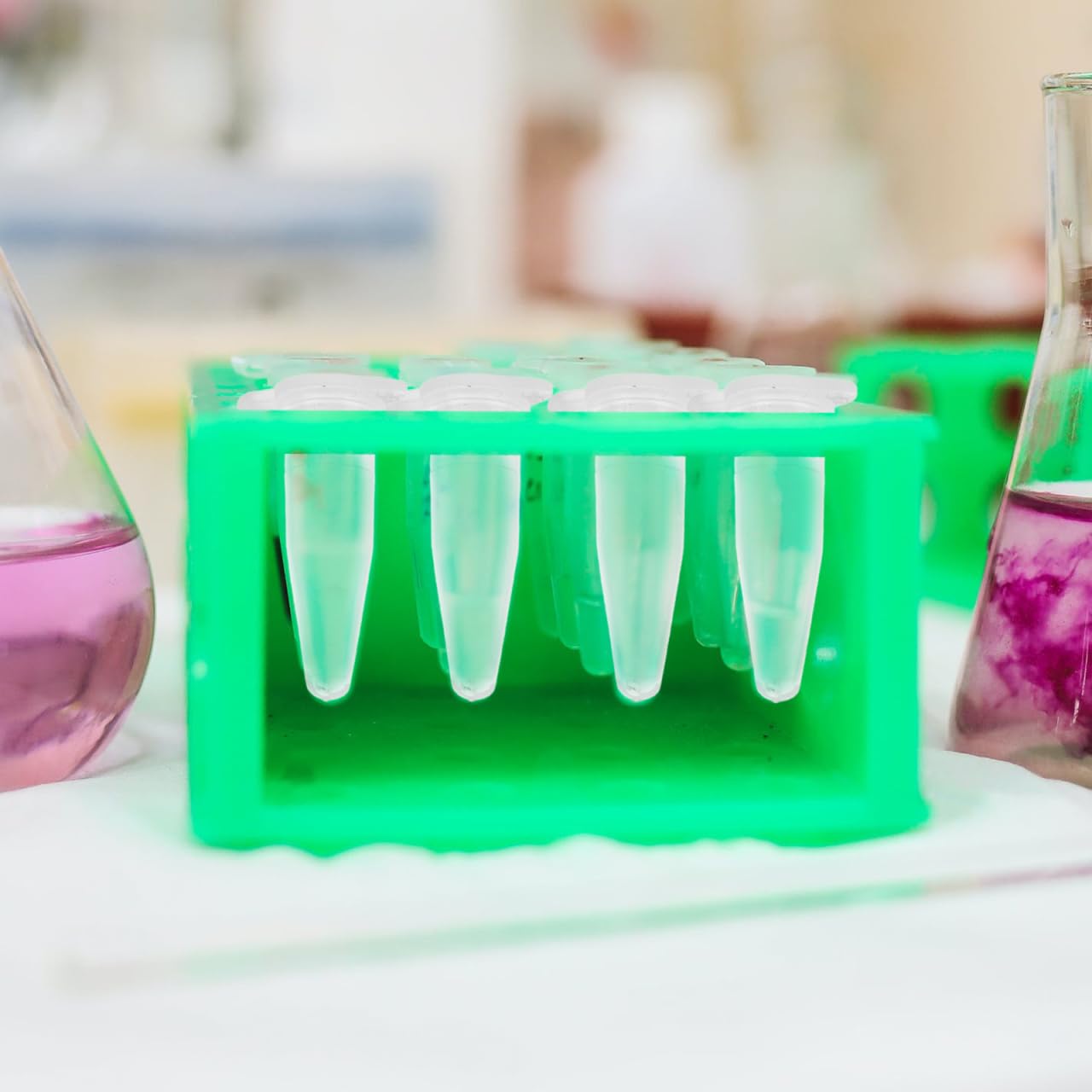 OUNONA Zentrifugenröhrchen 0.2 Ml Kunststoff Mit Schnappdeckel Für Laborproben Präzise Mikrozentrifugation Mini Reagenzgläser 1000 Stück