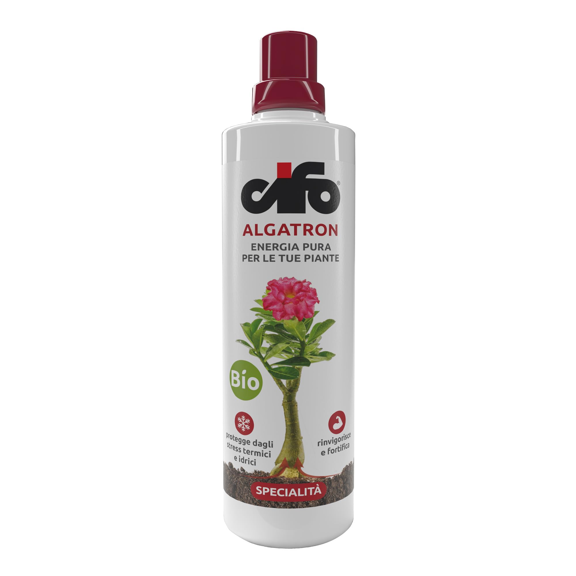 CIFO Algatron - Biostimolante Naturale per Piante a Base di Alghe Marine Brune, Potenzia la Crescita e le Difese Naturali delle Piante, Consentito in Agricoltura Biologica, Made in Italy, 500 ml