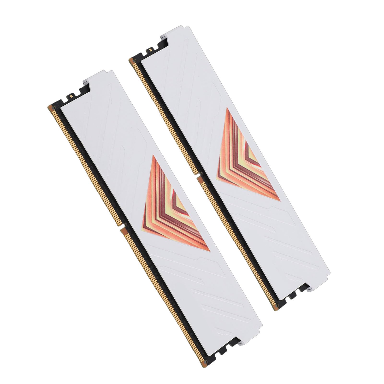 AMONIDA Moduł Szybkiej Pamięci DDR4 RAM 8 GB 3600 MHz do Komputerów Stacjonarnych 2-pak Aluminiowe Rozpraszanie Ciepła (WHITE)