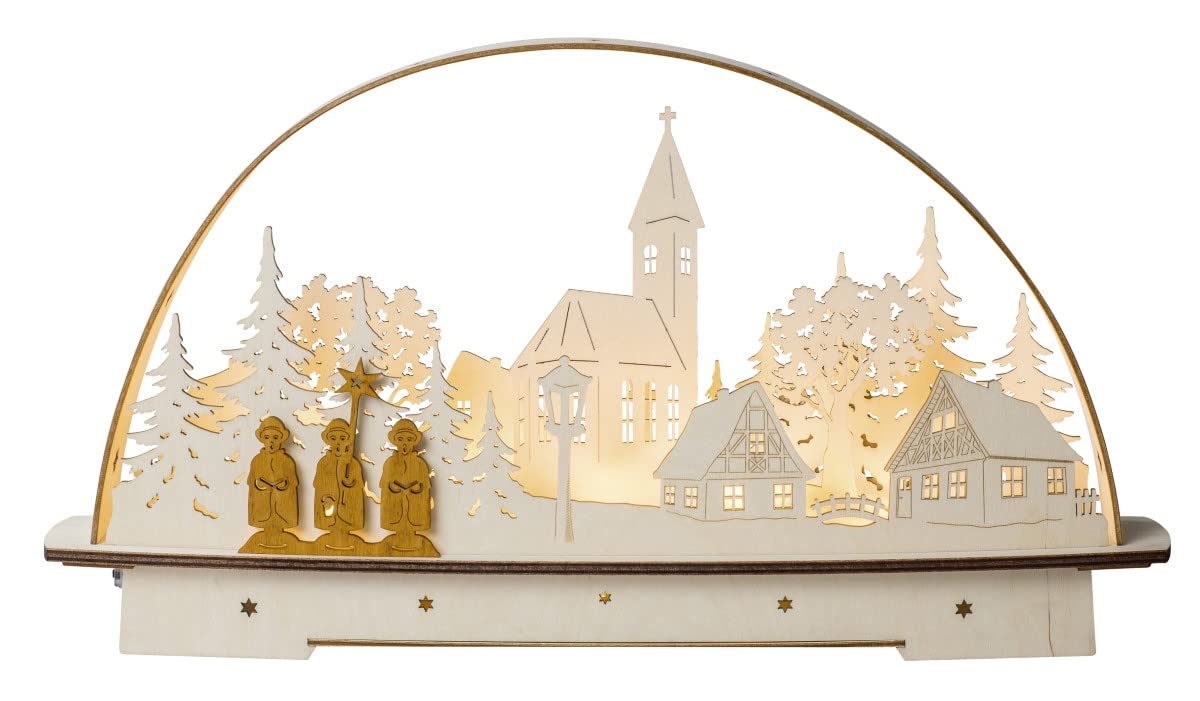 Arche lumineuse Saico LB1904 pour illuminer votre rebord de fenêtre en hiver