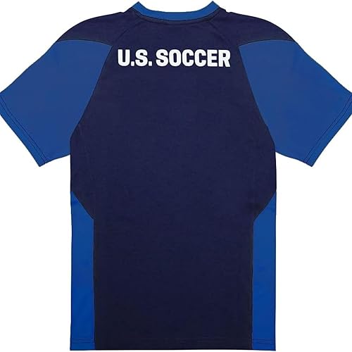Miniatura 3 de Icon Sports USMNT - Camiseta oficial del día del partido de fútbol de Estados Unidos con licencia oficial | Striker, XL azul marino Armada de