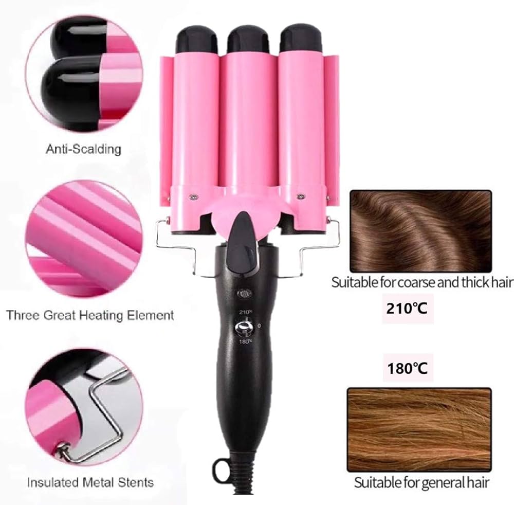 HEAT　WAVER The JZ Jagger 3 Barrel Waver | Curling Iron by JZ Styles