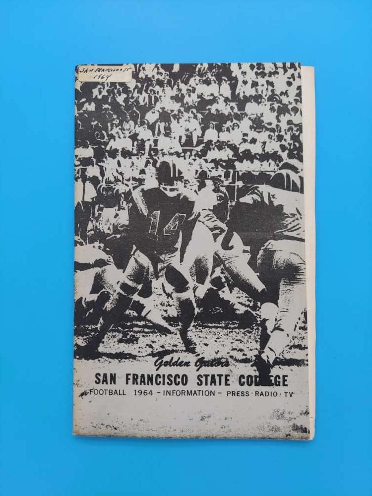 SAN FRANCISCO STATE COLLEGE GOLDEN GATERS COLLEGE FOOTBALL MEDIA GUIDE 1964