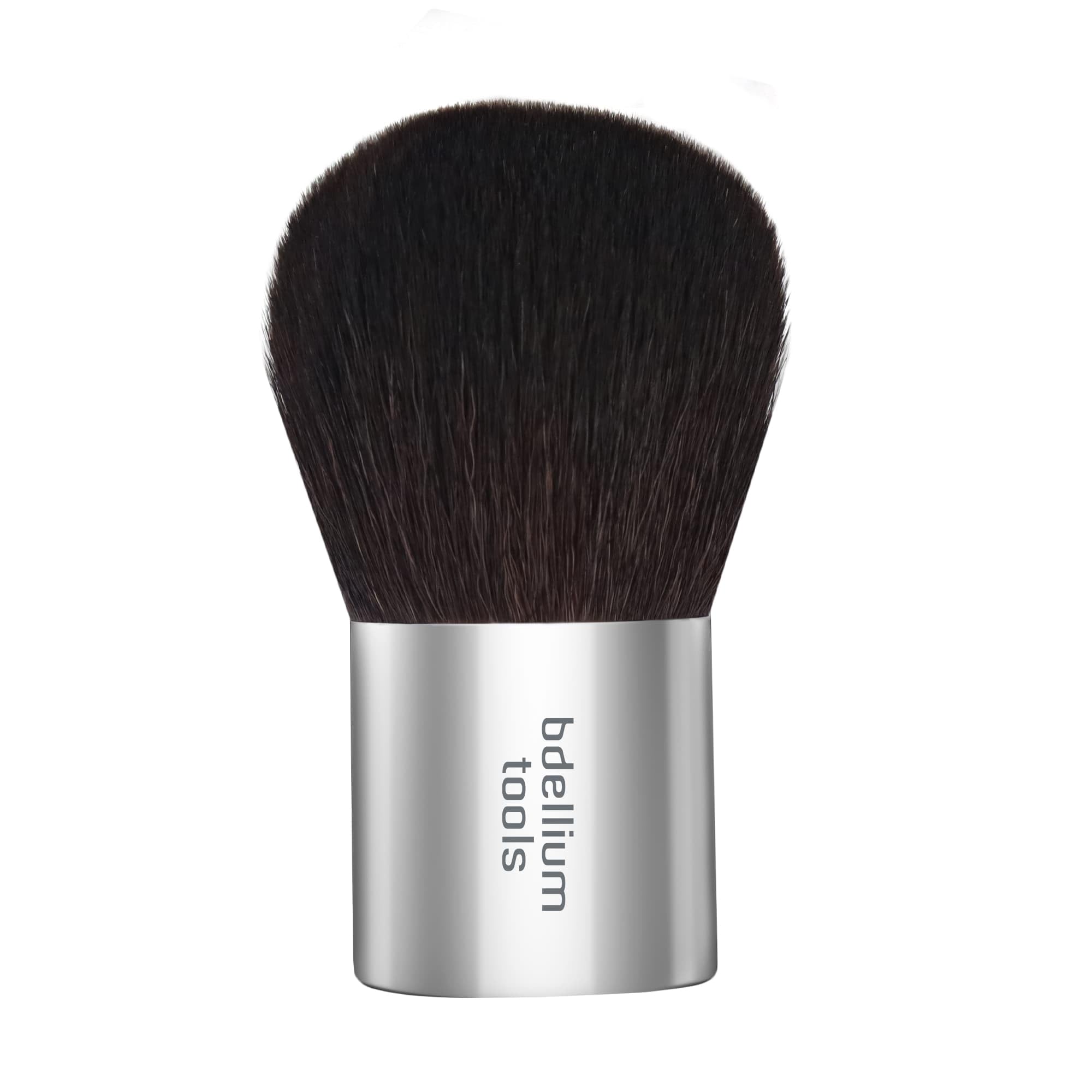 Bdellium Tools Professional Makeup Brush - Studio Series 995 Kabuki - With Soft Synthetic and Natural Mixed Fibers, For Full Coverage Application (Silver, 1pc)