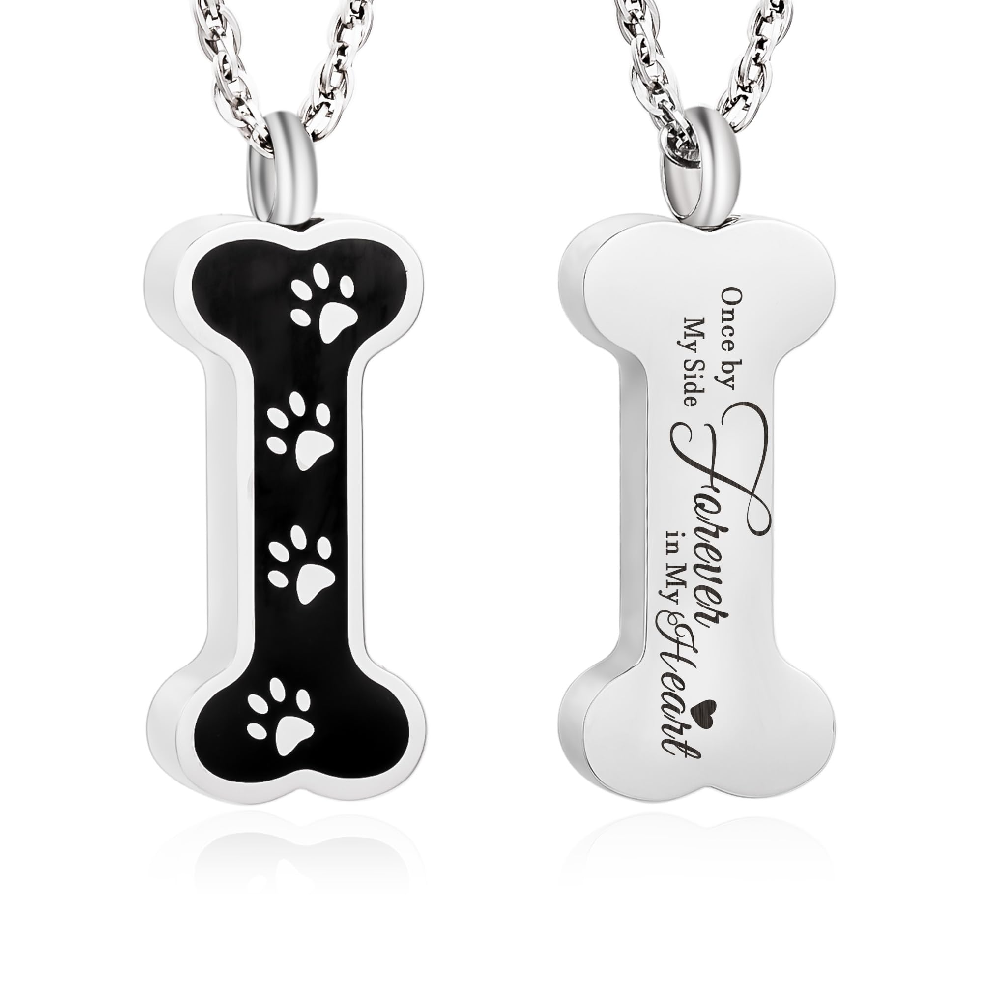 Gredstar Bone Urn Necklace for Ashes for Dog Cat's Ashes