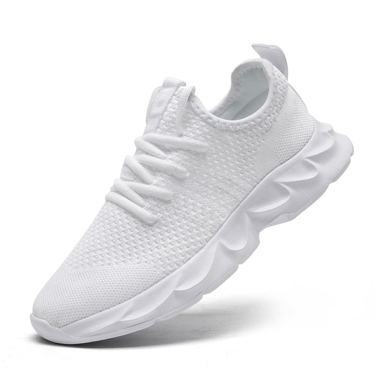 XKOWUO Mens Walking Shoes Running Trainers Sneakes Athletic Gym Fitness Sport Shoes Non Slip Breathable Mesh Comfortable Workout Fashion Slip On