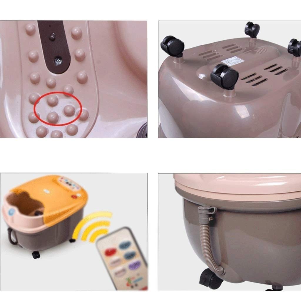 Masajeador de baño para pies con Calor, SPA de pedicura, Rodillo Shiatsu motorizado, Masaje de Punto de acupuntura, conversión de frecuencia, Burbujas, Tiempo y Temperatura Ajustables, Pantalla,