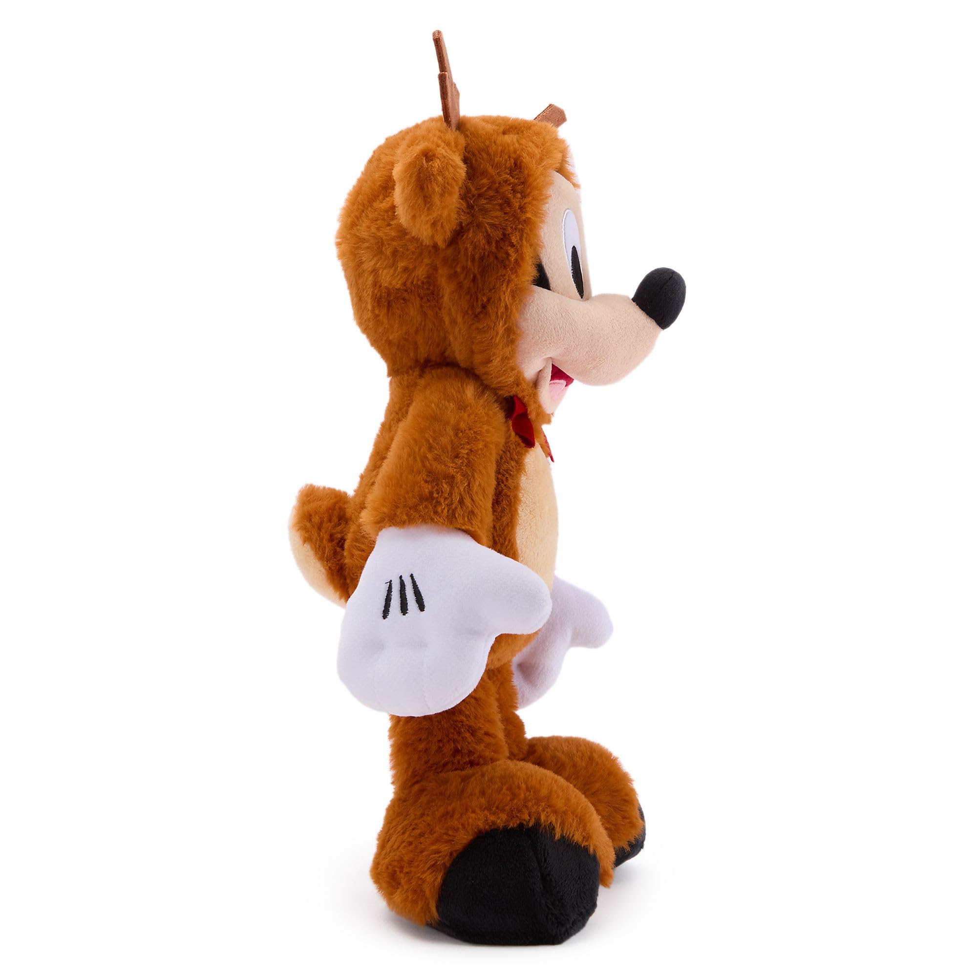 Disney Store Official Peluche Medio di Topolino in Versione Renna, con Costume Natalizio, Perfetto Come Decorazione Natalizia, Come Regalo o per Collezionisti, 34 cm