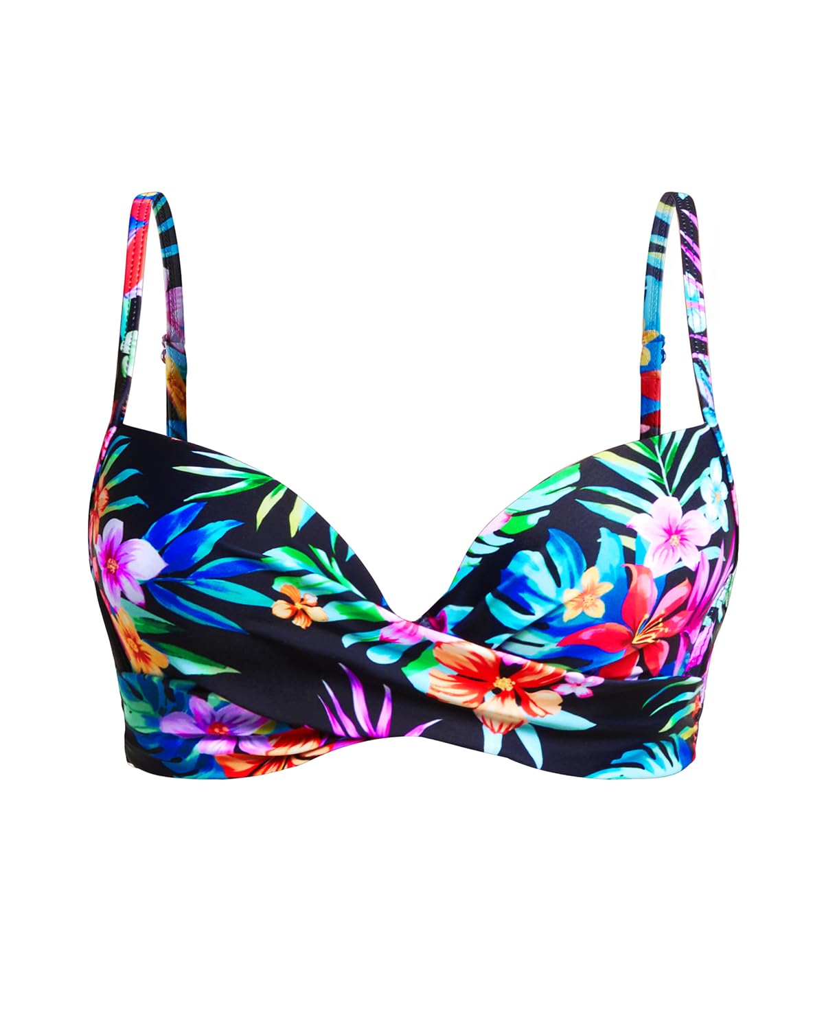 Aqua Eve Women Underwire Bikini Top Only - 2025 Push Up Swim Top Padded Bra Swimsuit