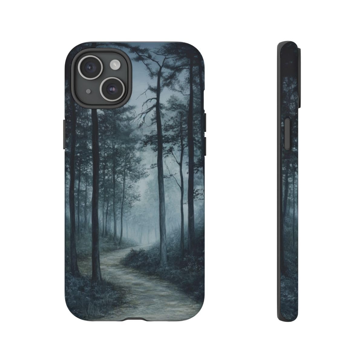 Coque rigide mate iPhone 15 Plus antichoc couleur bleu brume