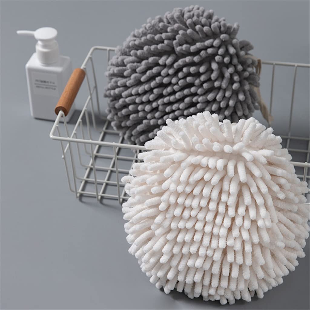 Essuie-Mains Doux épais Absorbant à séchage Rapide éponge en Fibres Fines Chiffon en Peluche Cuisine Salle de Bain Serviette (Argento comme Le Montre l'image)