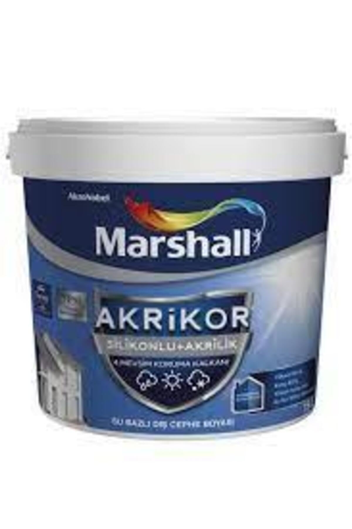 Marshall Akrikor Silikonlu + Akrilik Dış Cephe Boyası Beyaz 2.5 Lt.