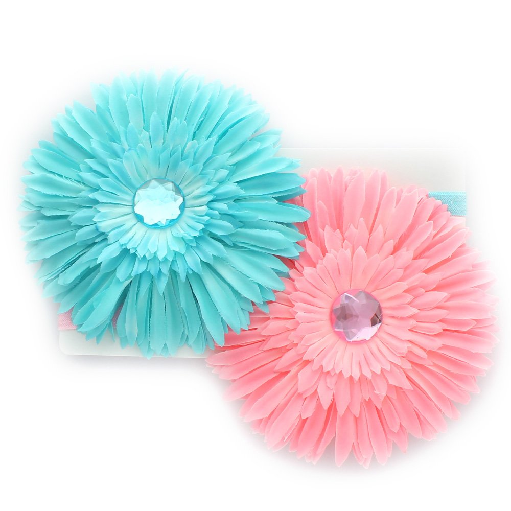 My LelloBaby Flower Headband Spiky Petals Daisy 2 Pack