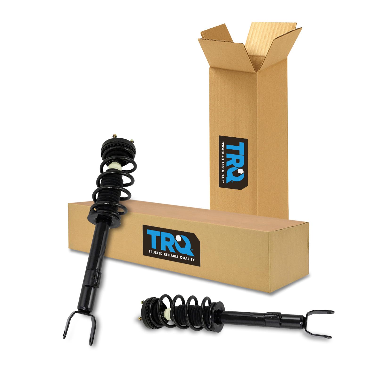 TRQ Front Driver and Passenger Side Strut and Spring Assembly Set