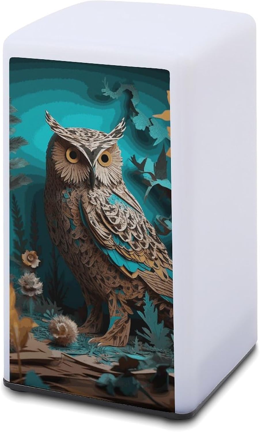 Desk Lamp for Office Home Dimmable Small Desk Lamp Dark Owl Battery Operated Lamp for Reading Study Work