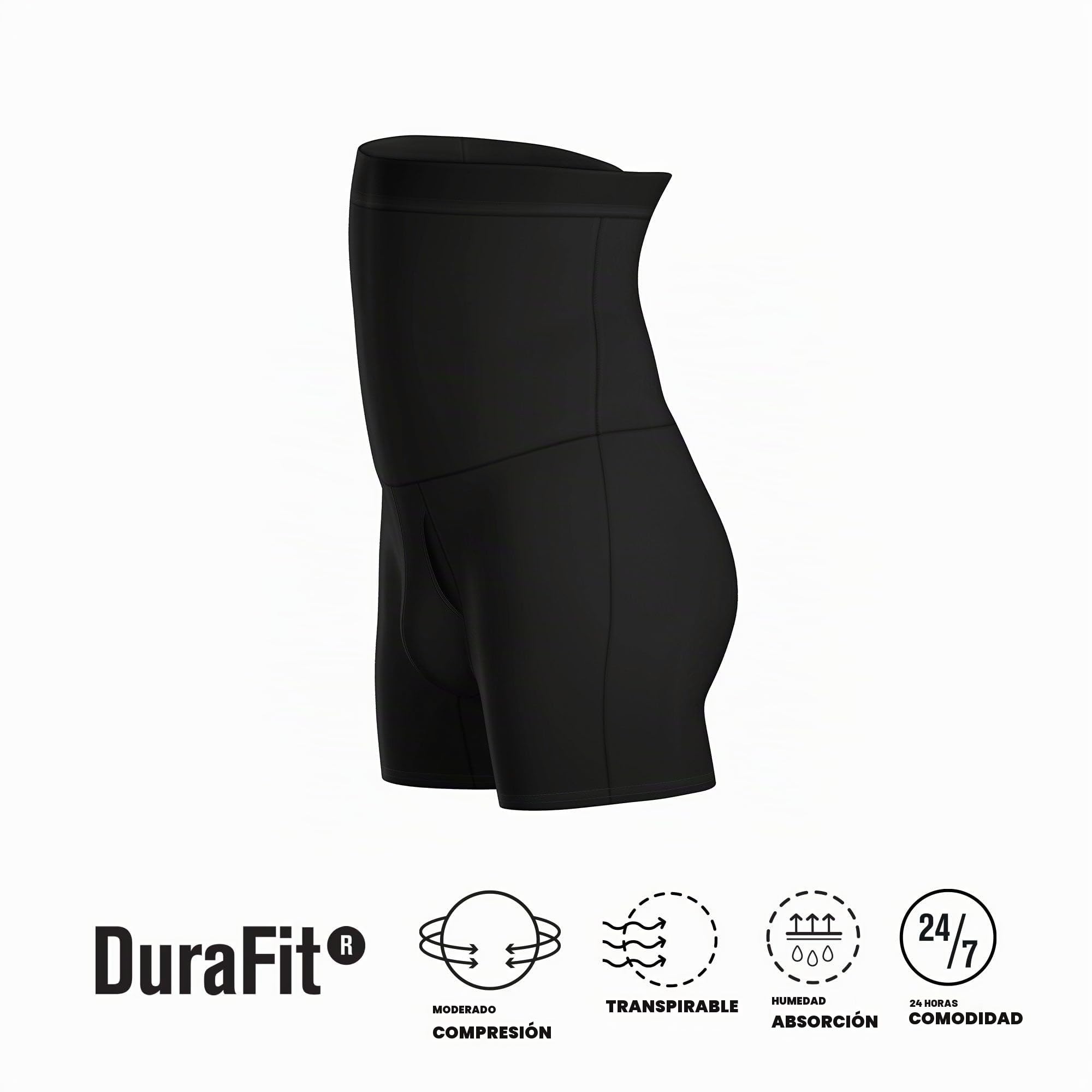 Boxer Faja Reductor Abdomen - Cintura Alta Corrector de Postura para Hombre