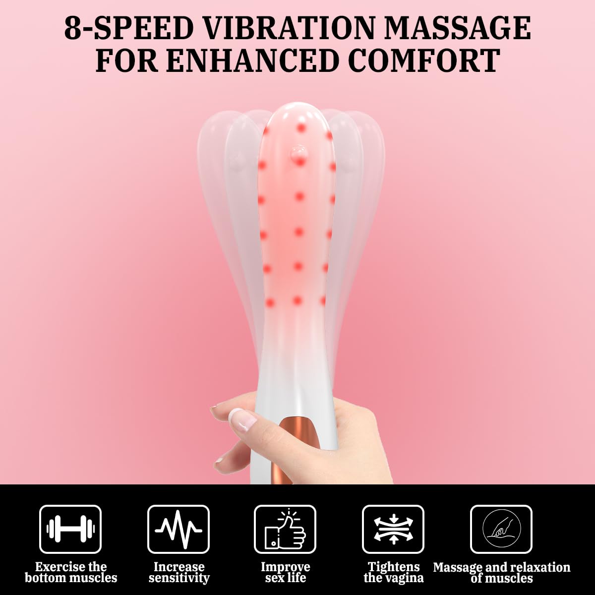 Dispositif de thérapie de lumière rouge pour les soins gynécologiques féminins pour diminuer l’inflammation et le Massage de soins vaginaux