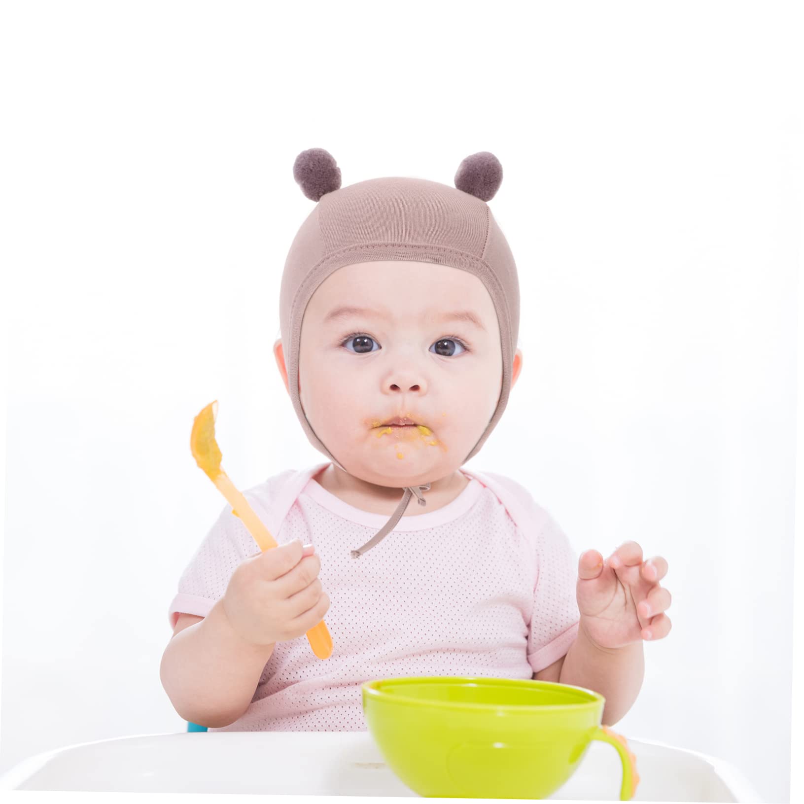 SWOOMEY 2pcs Hats for Newborns Adorable Cotton Caps with Ear Design for Spring Autumn Winter Wear Soft and Durable Headwear