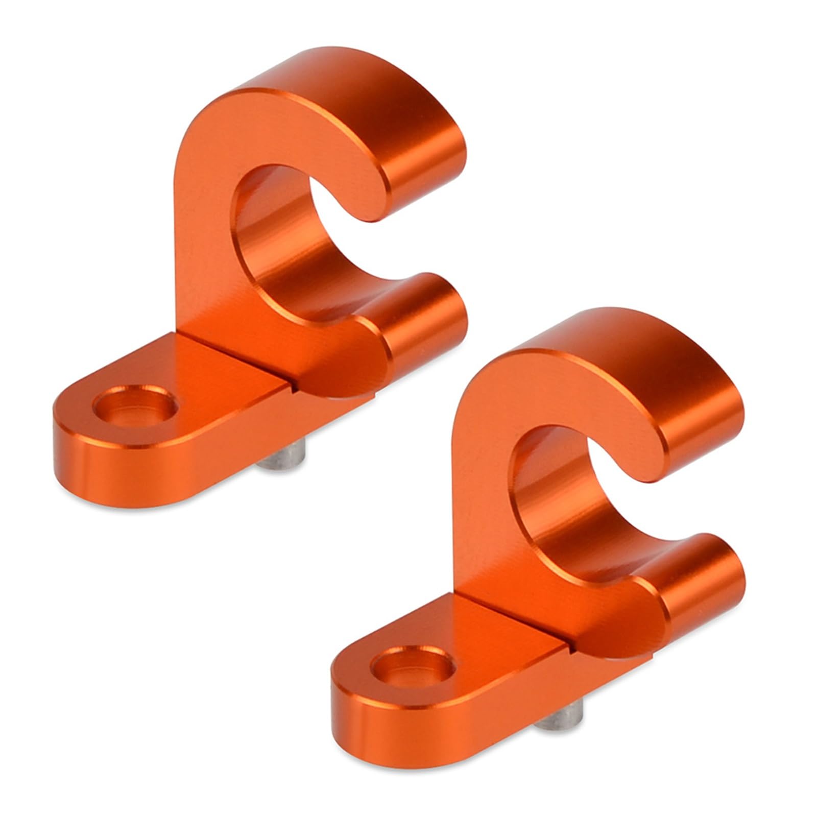 JUAVAK Rear Brake Line Hose Cable Clamp Holder, for KTM, 525 540 550 560 620 625 640 660 EXC EXC-G MXC SMC SMR DUKE LC4 RXC SX Brake Cable Line Hose Clamps (Size : 2 pcs)