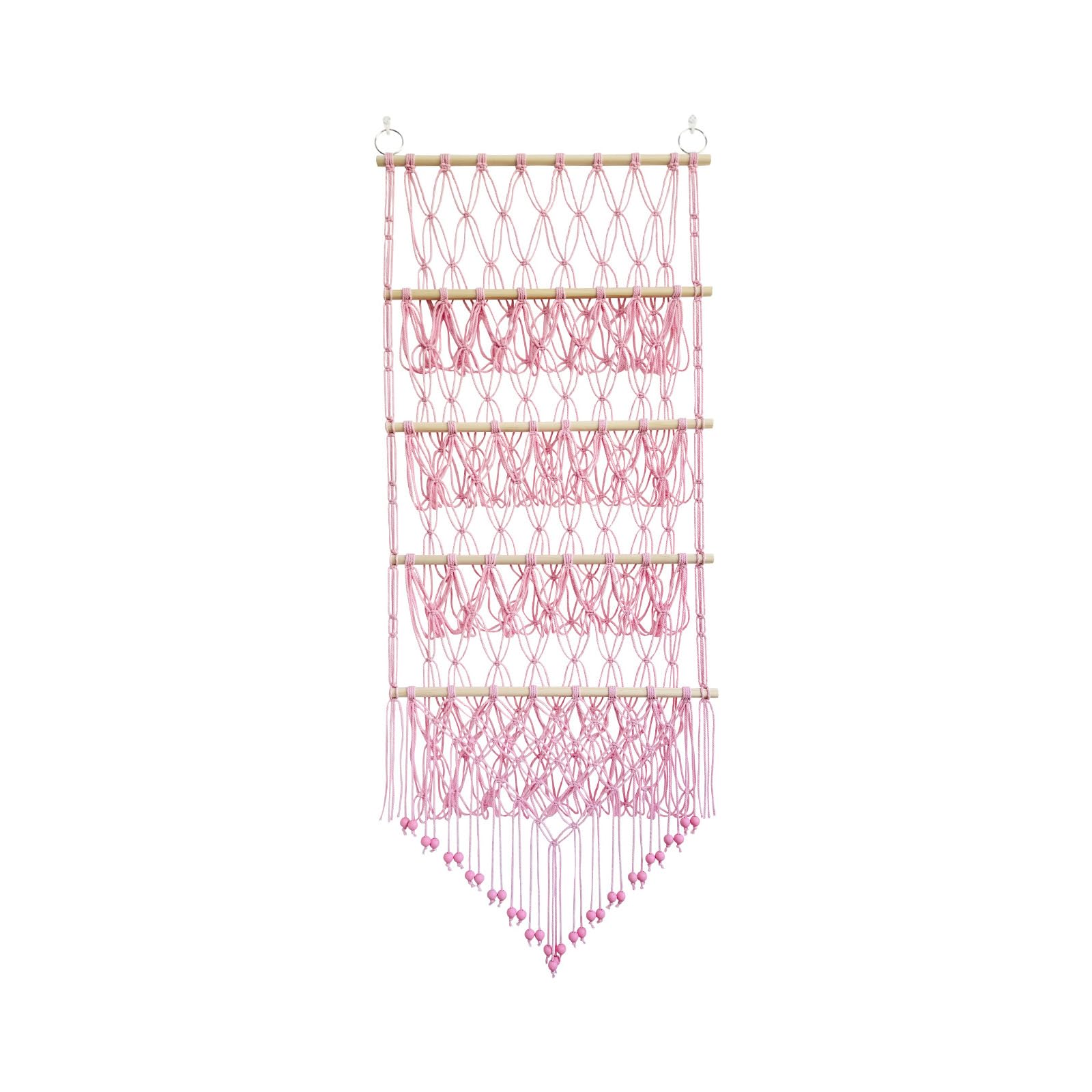 Elnwnnkc D Meshes Hammock For Stuffe Toy Hanging Organizers Plush Toy Storage With 4 Layer Fringe Esigns Storage Holder Organizers