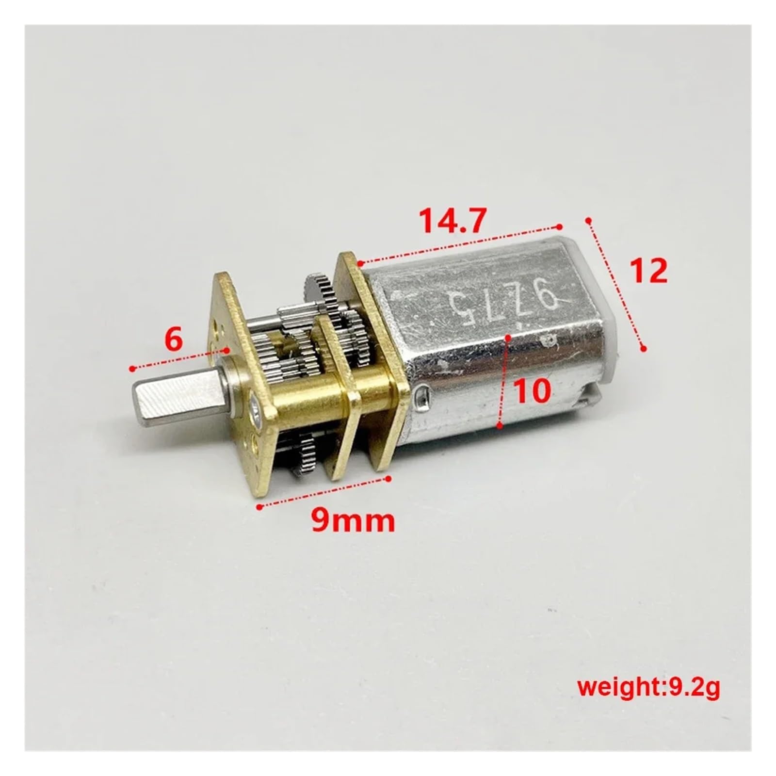 N20 Gear Electronic Starter Reduction Electronic Starter DC 3V 5V 6V 52RPM Slow Speed High Torque D-Shaft Precision Reducer Electronic Starter Robot Car