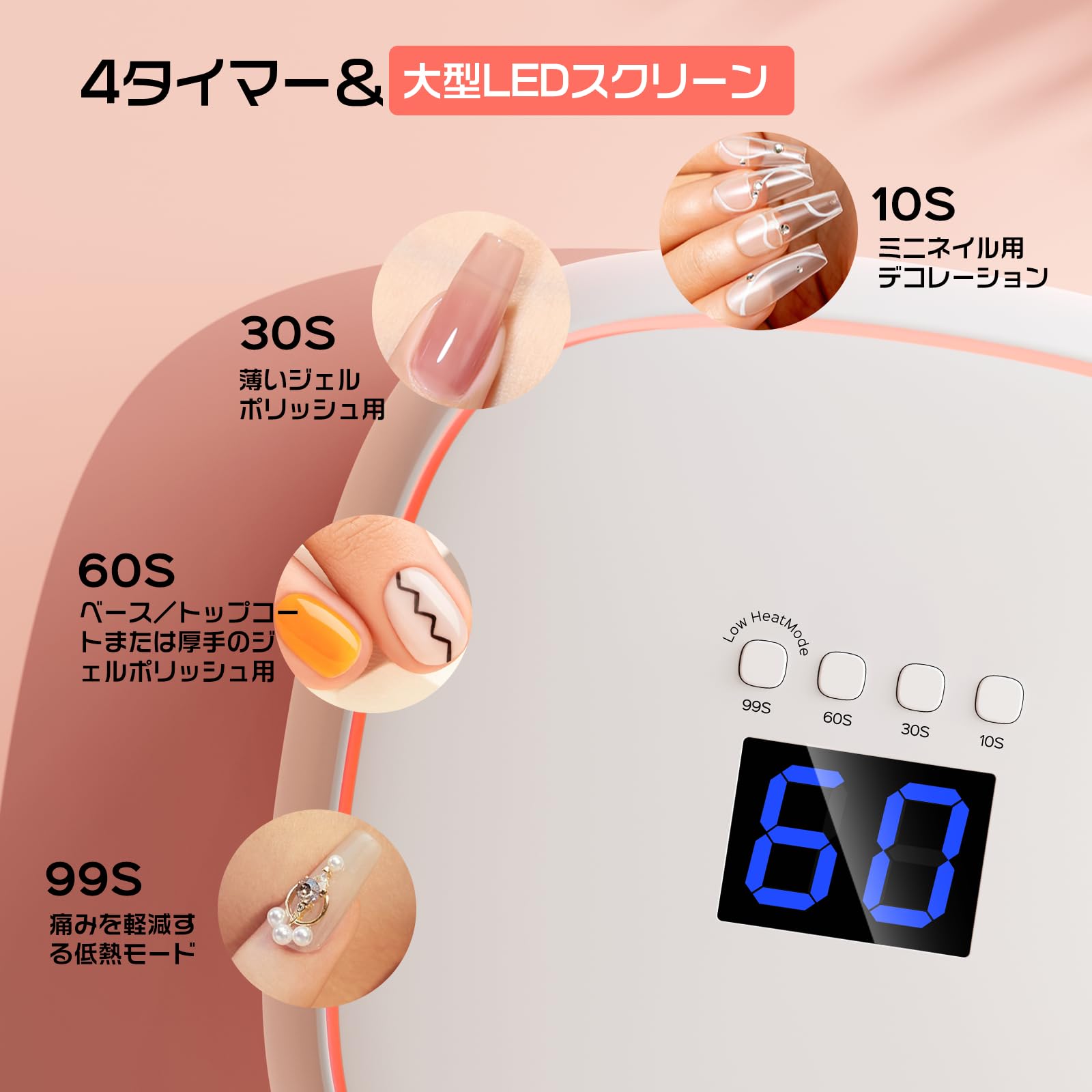 Amazon | BOLASEN Halo 10 UV LEDネイルライト セラミック技術による