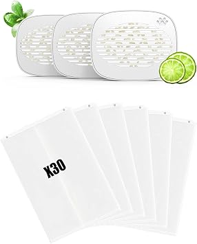 3Pcs Robertet Fragrance Boxes and 30pcs Cat Litter Bags for PetSnowy Snow+ Automatic Cat Litter Box