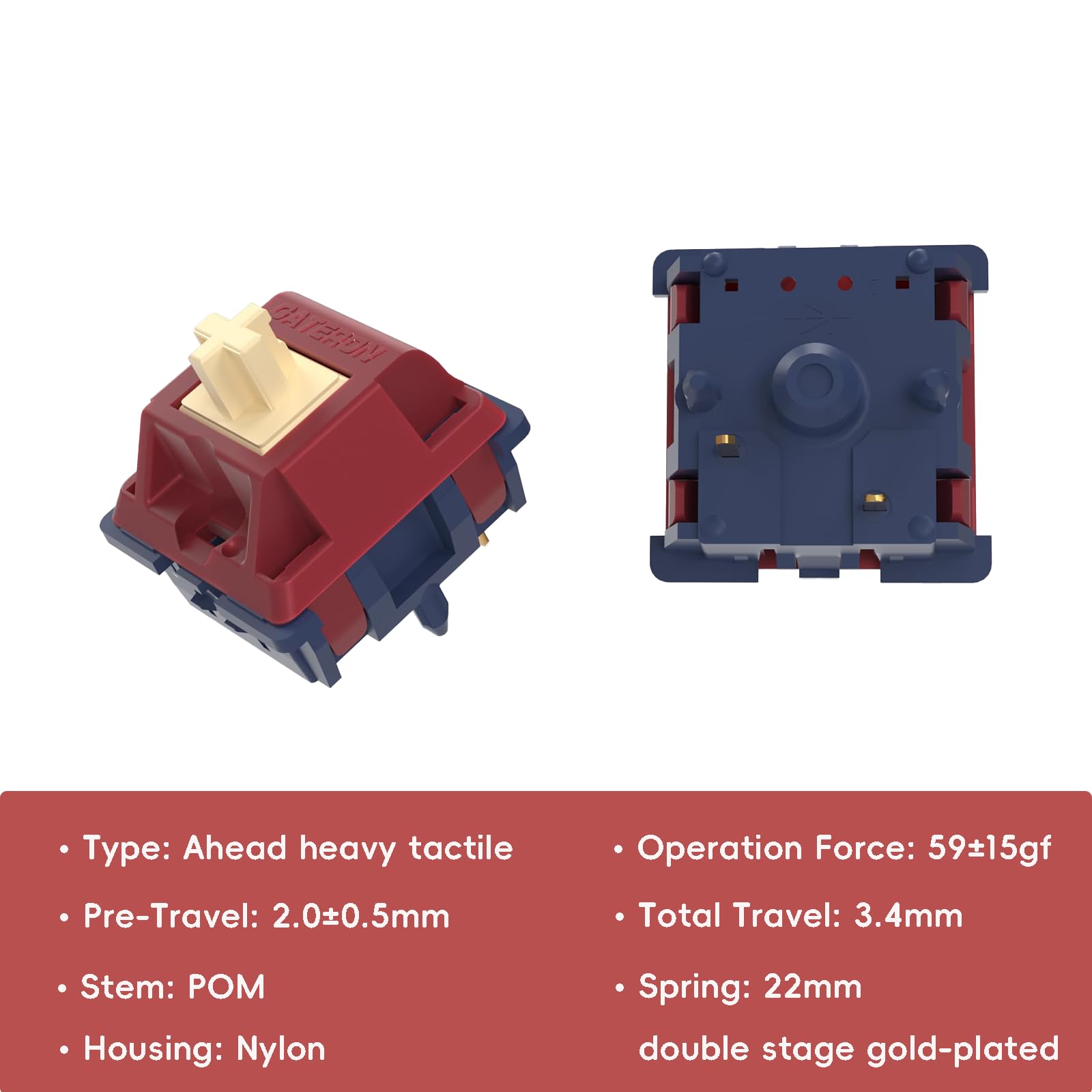 Amazon.com: Gateron Quinn Switches, Tactile 5 Pins 59gf RGB