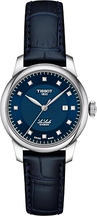 Tissot Le Locle 29mm, Swiss Automatic Watch for Women, Stainless Steel Case, Navy Dial with Diamonds, T0062071604600