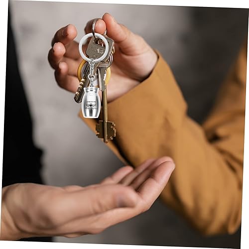 Miniatura 5 de Garneck Collar de urna, collar de urna, urnas para cenizas, llavero de metal, colgantes de cenizas para mascotas, urna para mascotas, soporte para