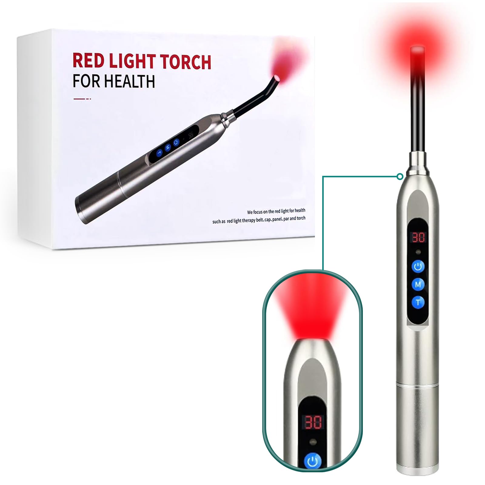 Red Light Cold Sore Device, Cold Sore Treatment for Lips, Canker Sore Fever Blister Treatment, Red Light Therapy for Nose Face Cold Sore Removable Tip with LCD Display